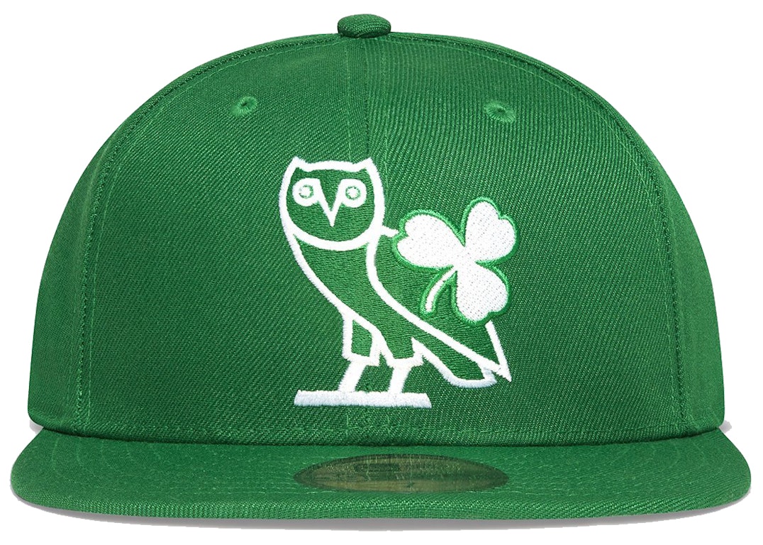 Pre-owned Ovo X Nba Celtics New Era 59fifty Fitted Hat Green