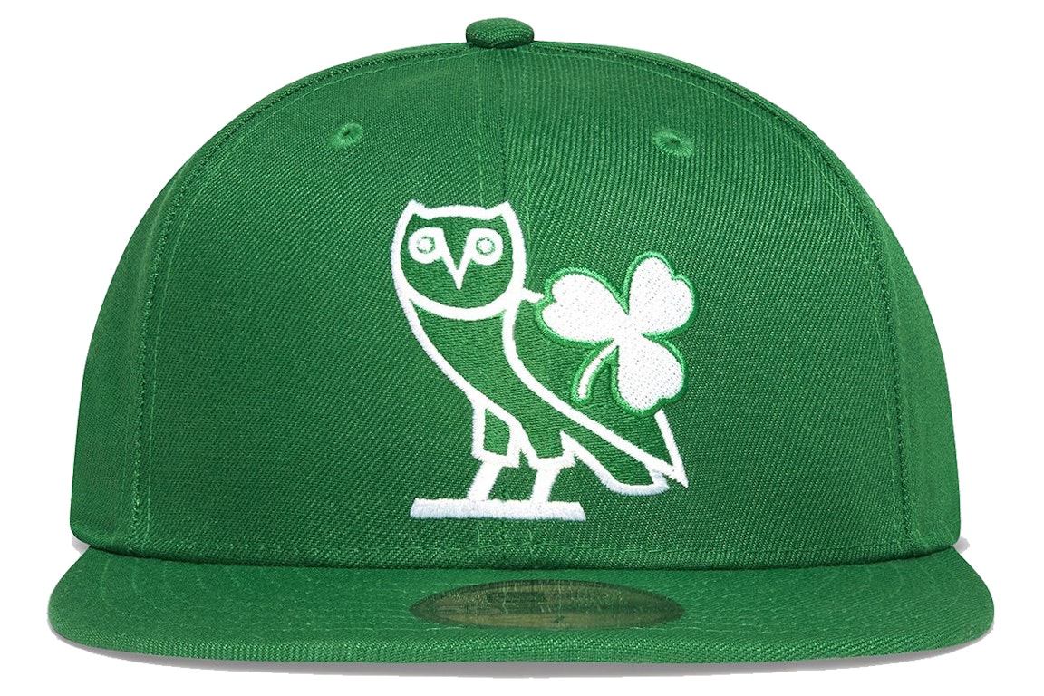 Pre-owned Ovo X Nba Celtics New Era 59fifty Fitted Hat Green
