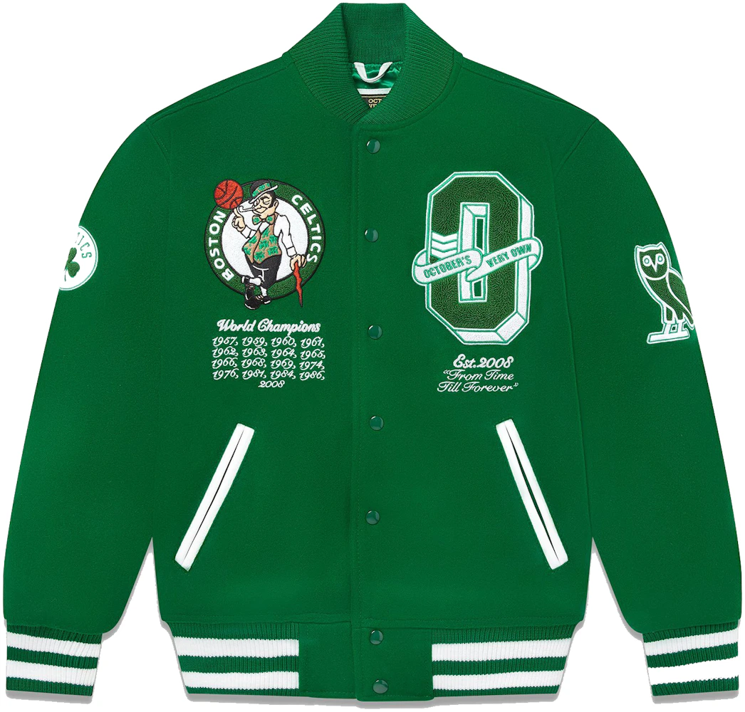OVO x NBA Celtics Varsity Jacket - Jacketpop