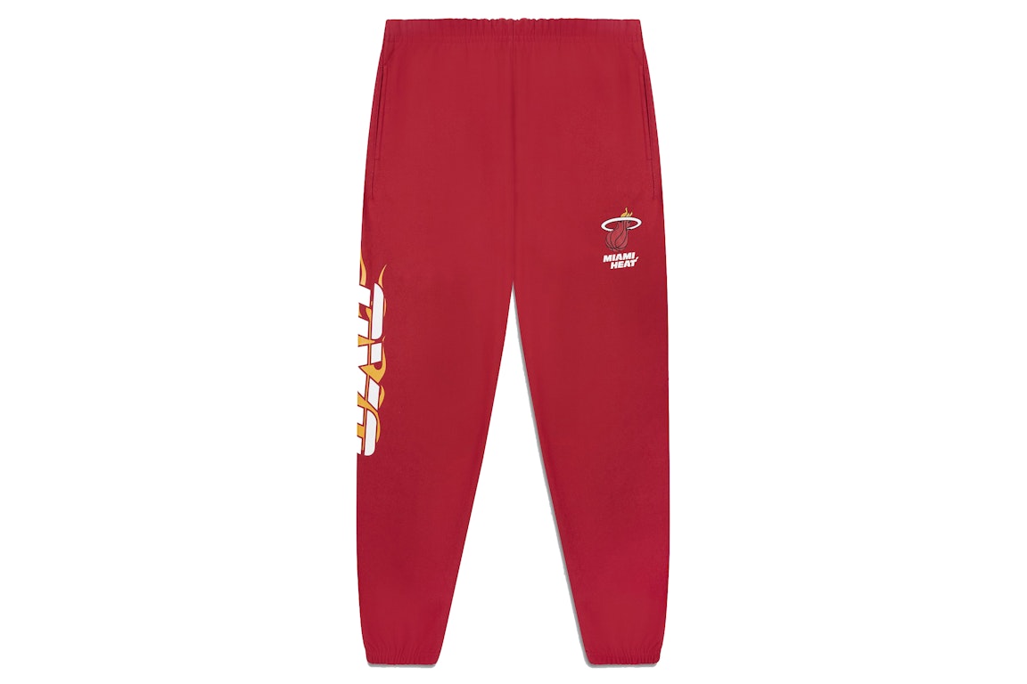 Pre-owned Ovo X Nba Heat Fleece Pant Red