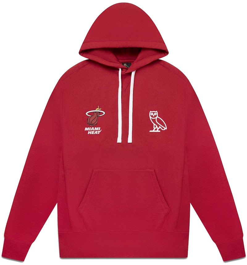 OVO x NBA Heat Hoodie Red Men's FW21 US