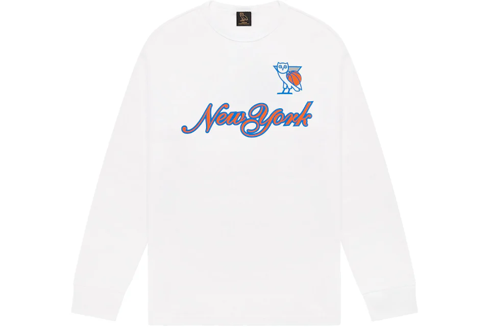 OVO x NBA Knicks L/S T-shirt White