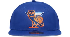 OVO x NBA Knicks New Era 59Fifty Fitted Hat Blue