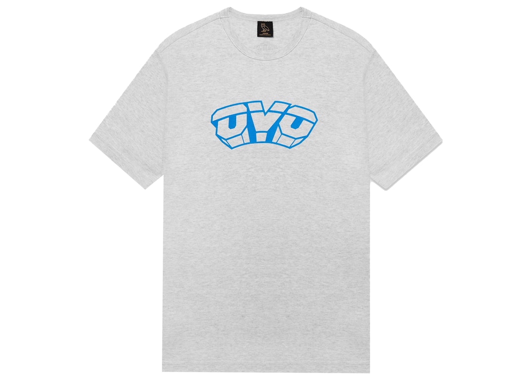 Pre-owned Ovo X Nba Knicks T-shirt Heather Grey