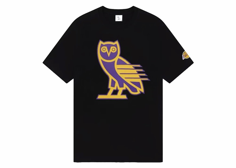 OVO x NBA Lakers OG Owl Tee Black