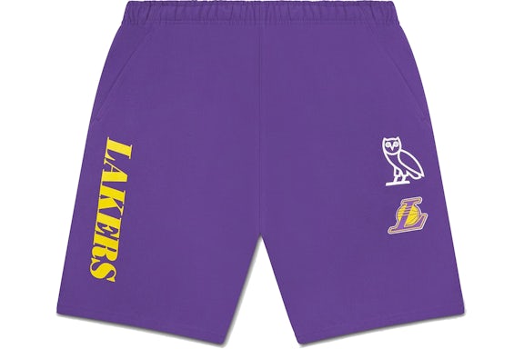 OVO x Pantalón corto de chándal NBA Lakers Violeta