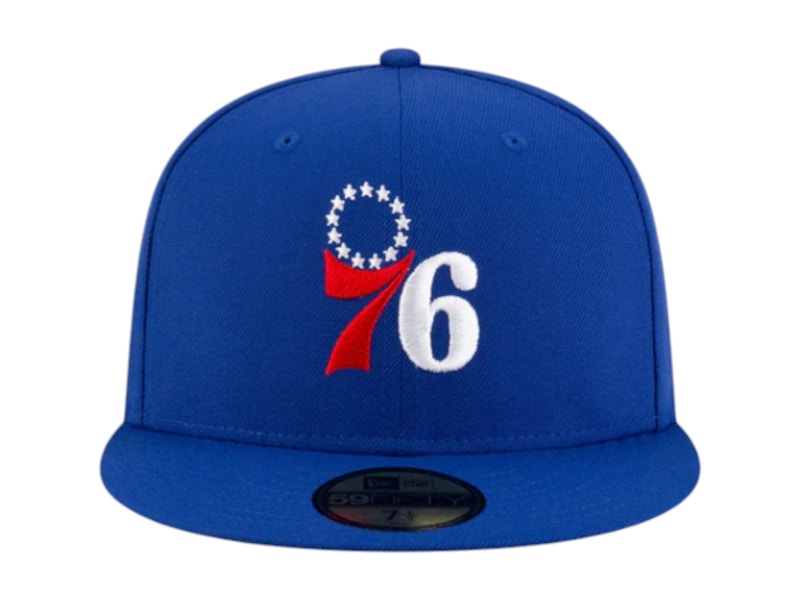 Pre-owned Ovo X Nba Philadelphia 76'ers 59fifty Fitted Hat In Blue/white