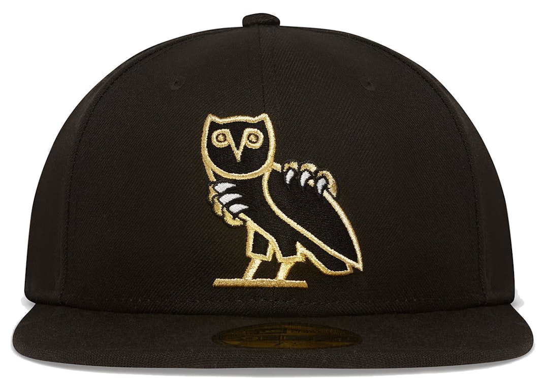 Pre-owned Ovo X Nba Raptors New Era 59fifty Fitted Hat Black