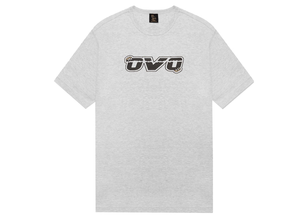 Pre-owned Ovo X Nba Raptors T-shirt Heather Grey