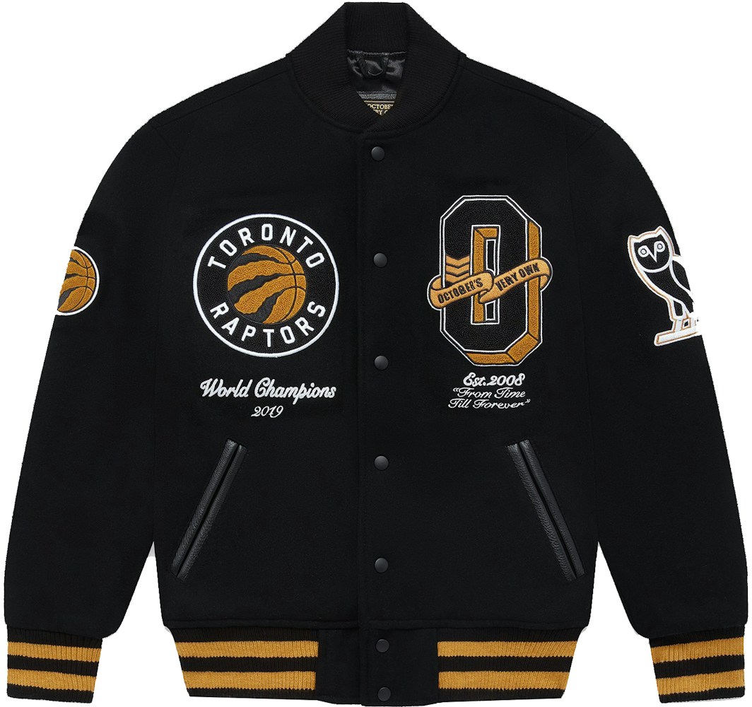 OVO x NBA Raptors Varsity Jacket Black - FW21