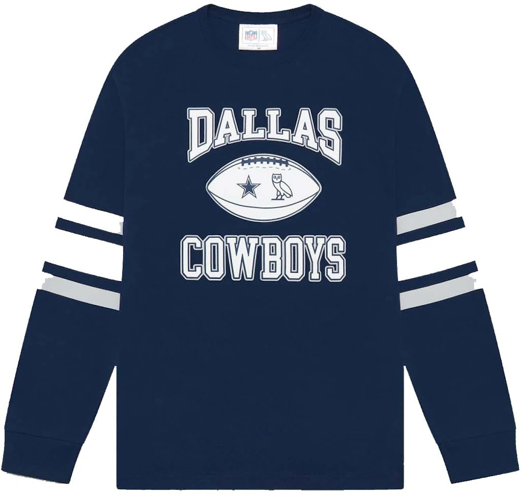 OVO x NFL Dallas Cowboys Longsleeve T-Shirt Navy - SS23 Men's - US