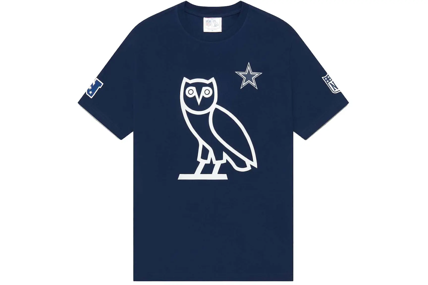 OVO x NFL Dallas Cowboys OG Owl TShirt Navy Men's SS23 US OVO x NFL Dallas Cowboys OG Owl TShirt Navy Men's SS23 US