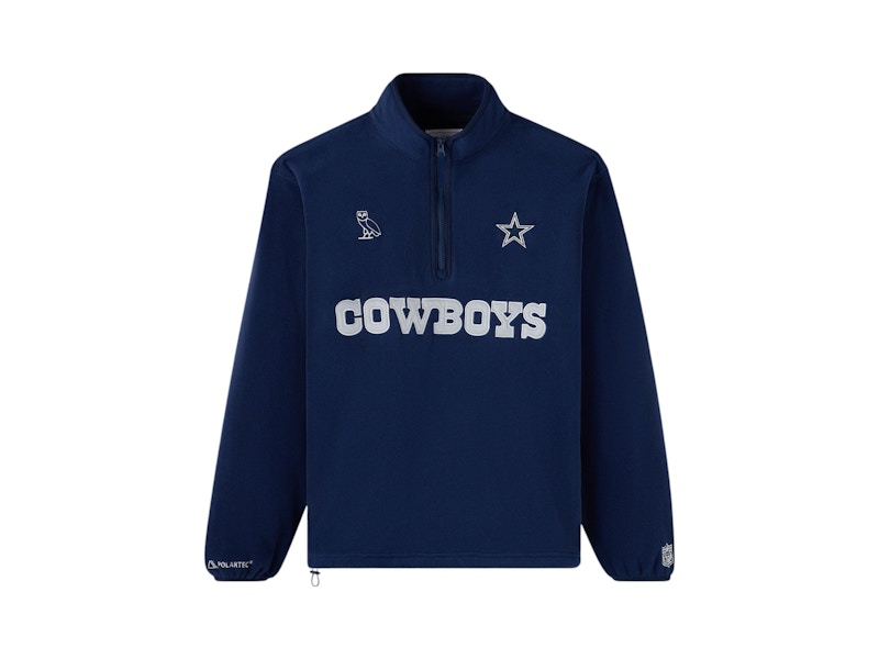 OVO x NFL Dallas Cowboys Polartec Mock Neck Quarter-Zip Fleece
