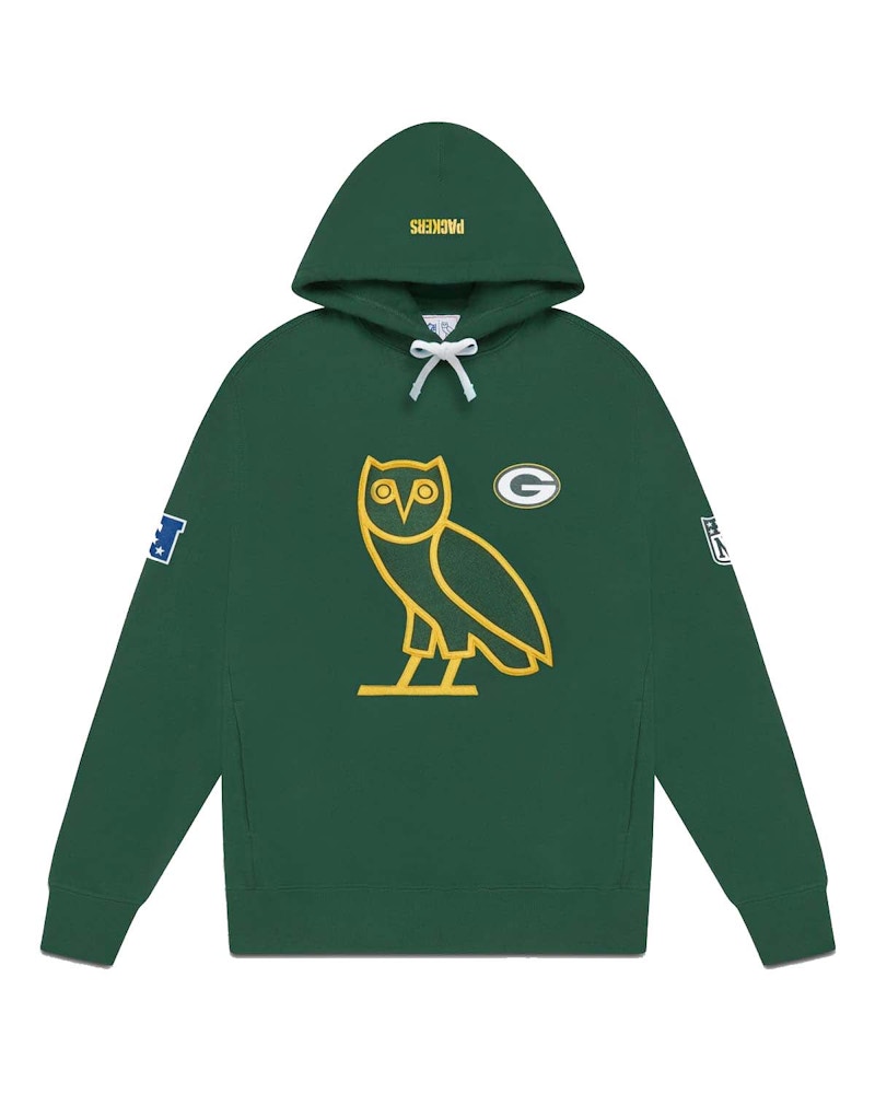 Sudadera con capucha OVO x NFL Verde Bay Packers OG Owl Verde Hombre SS23 MX