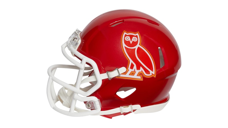 Mini casco OVO x NFL Kansas City Chiefs Riddell rosso
