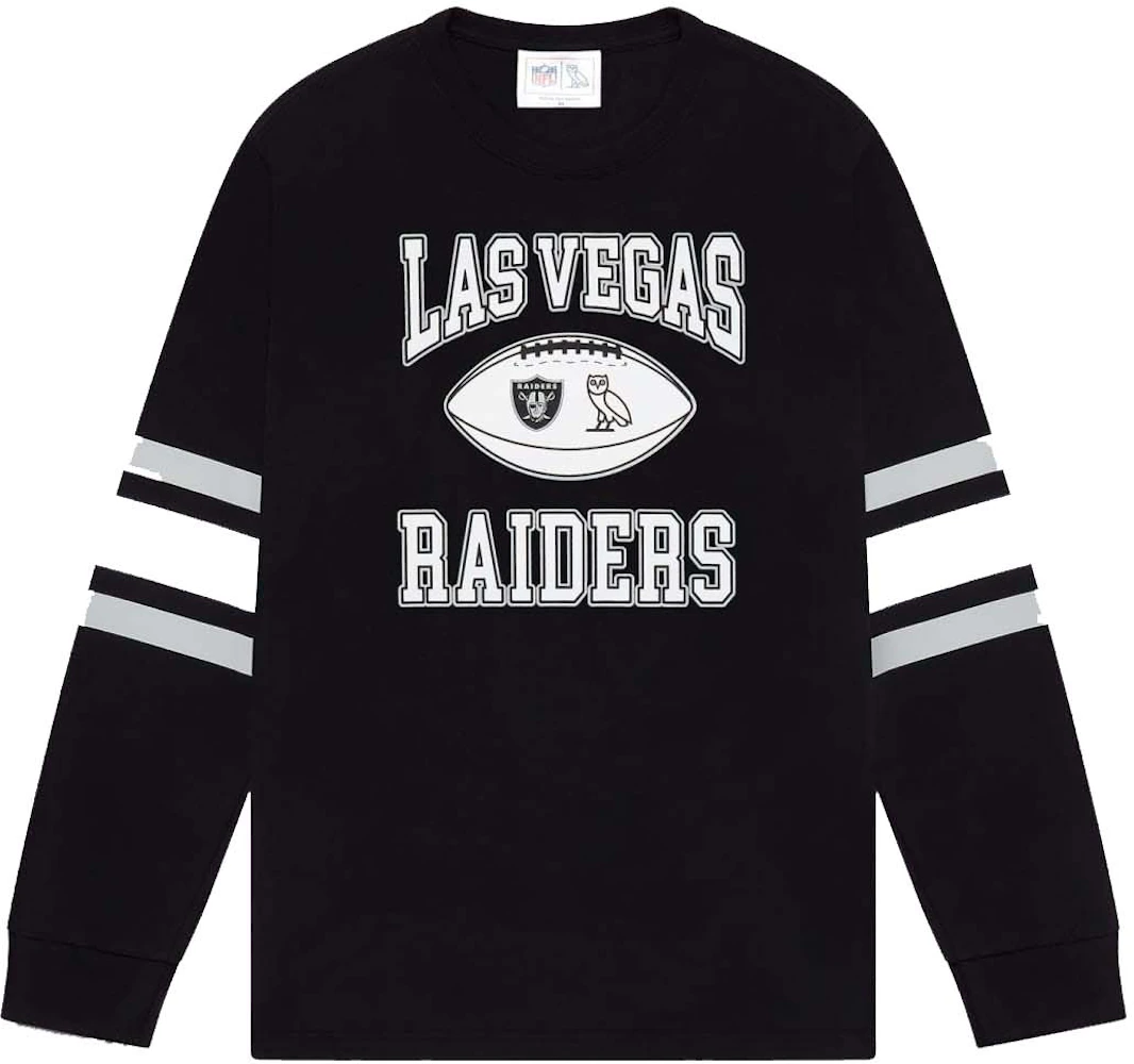 OVO x NFL Las Vegas Raiders Longsleeve T-Shirt Black Men's - SS23 - US