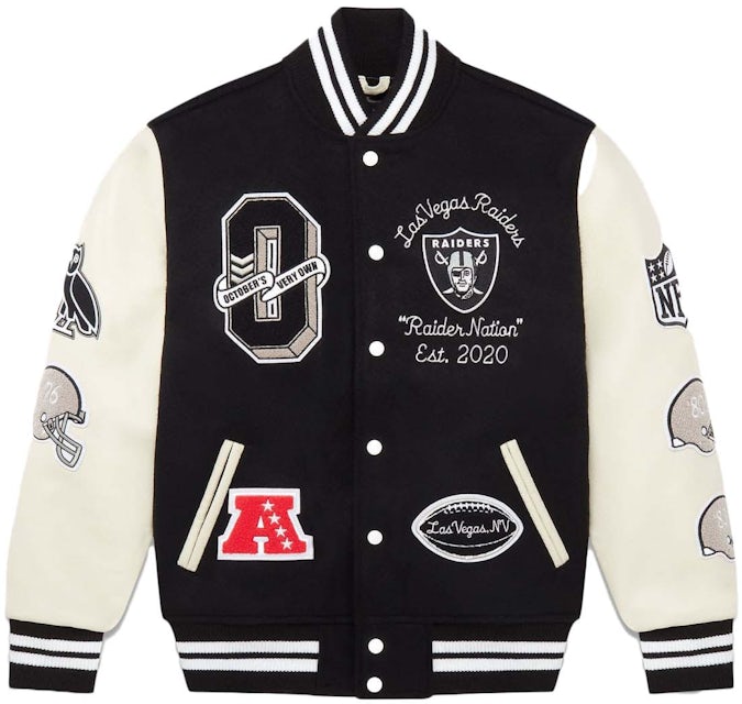 Jacket Makers Las Vegas Raiders Black and Gray Varsity Jacket