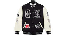 OVO x NFL Las Vegas Raiders Varsity Jacket Black