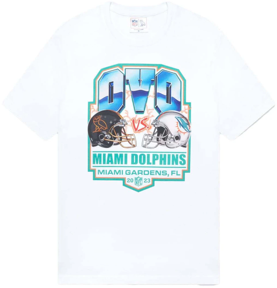 OVO x NFL Miami Dolphins Game Day T-Shirt White - SS23 Men's - US