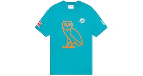 OVO x NFL Miami Dolphins OG Owl T-Shirt Teal