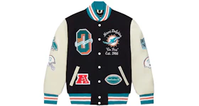 OVO x NFL Miami Dolphins Varsity Jacket Black