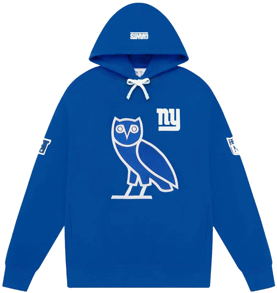 Ovo x NFL New York Giants OG Owl Hoodie Blue