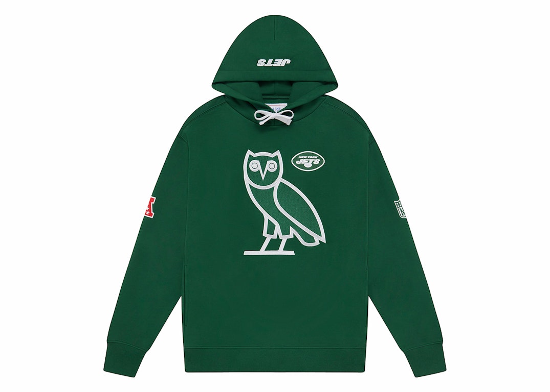 Pre-owned Ovo X Nfl New York Jets Og Hoodie Green