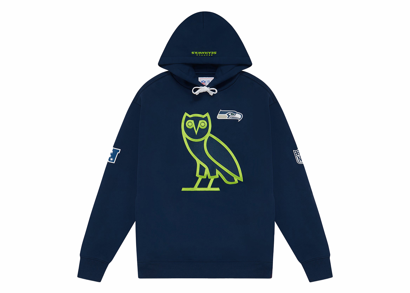 OVO x NFL Seattle Seahawks OG Hoodie Blue Men's - FW23 - US