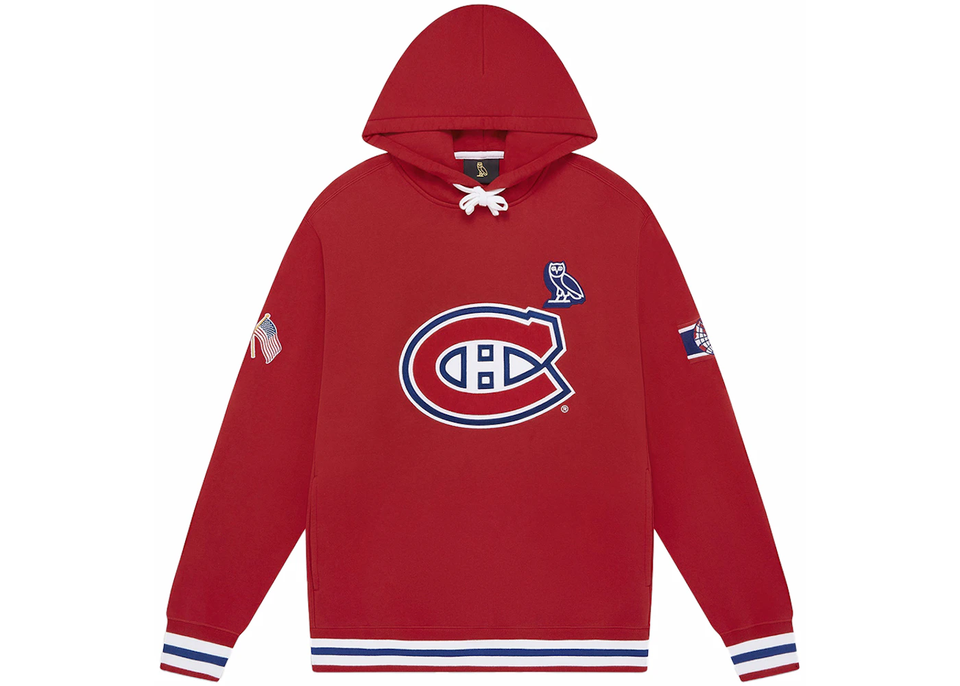OVO x NHL Montreal Canadiens Hoodie Red Men's FW23 US