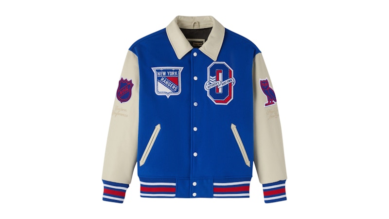 Chaqueta deportiva OVO x NHL New York Rangers, azul