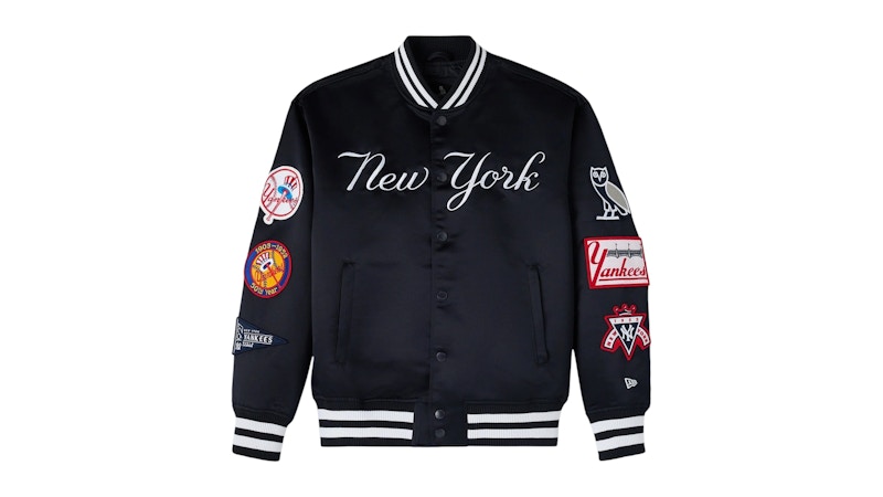 ジャケット・アウター WIND AND SEA x MLB Varsity Jacket Navy New York Yankees NEW 27-Time 27X World Series Champions