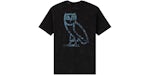 T-shirt OVO x PlayStation Liquid Owl teinté sur vêtement (exclusivité canadienne) noir