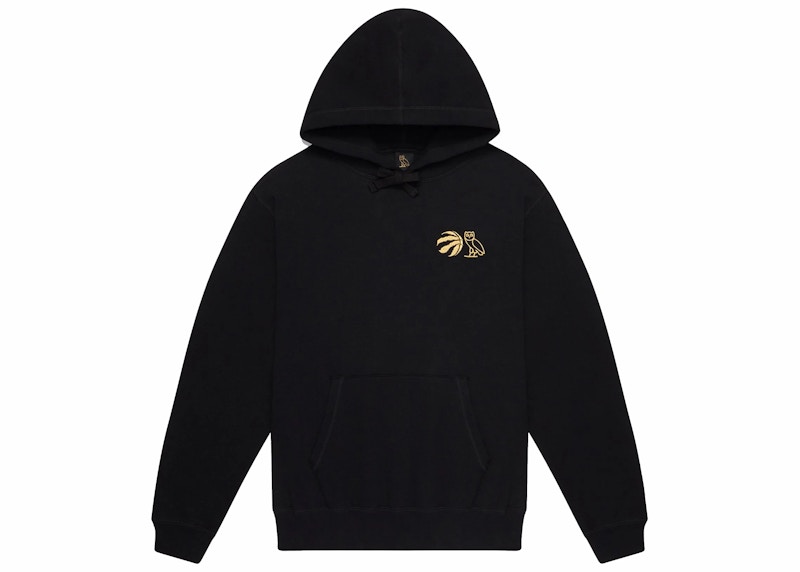 Black and clearance gold raptors hoodie