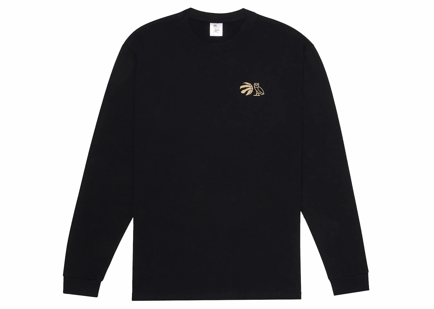 OVO x Raptors Long Sleeve T-shirt Black Men's - FW22 - US