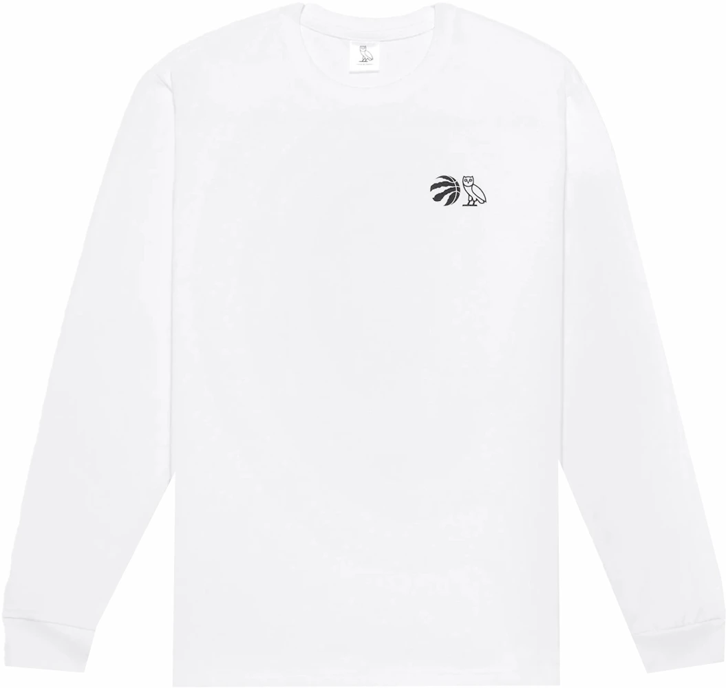OVO x Raptors Long Sleeve T-shirt White Men's - FW22 - US