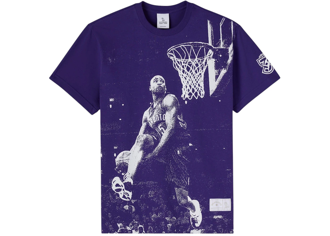 OVO x Raptors Vince Carter Dunk T-shirt Purple Men's SS25 US