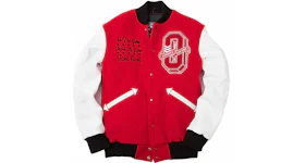 OVO x Roots Away From Home Tour Varsity Jacket Red