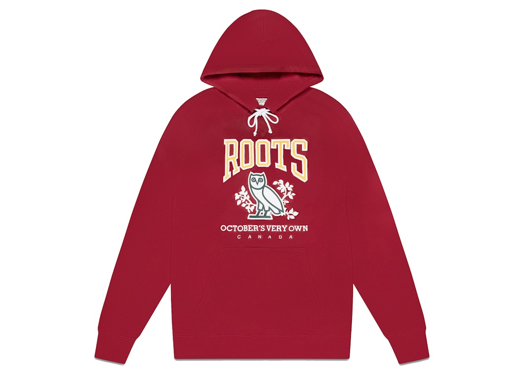 Pre-owned Ovo X Roots Heritage Hoodie Red