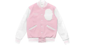OVO x Roots Valentines Day Sweeterman Varsity Jacket Pink