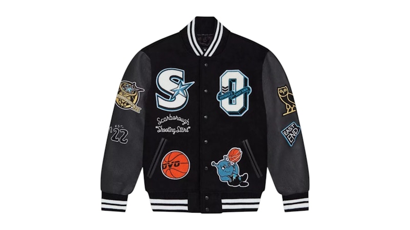 OVO x Scarborough Shooting Stars Varsity Jacket Black メンズ