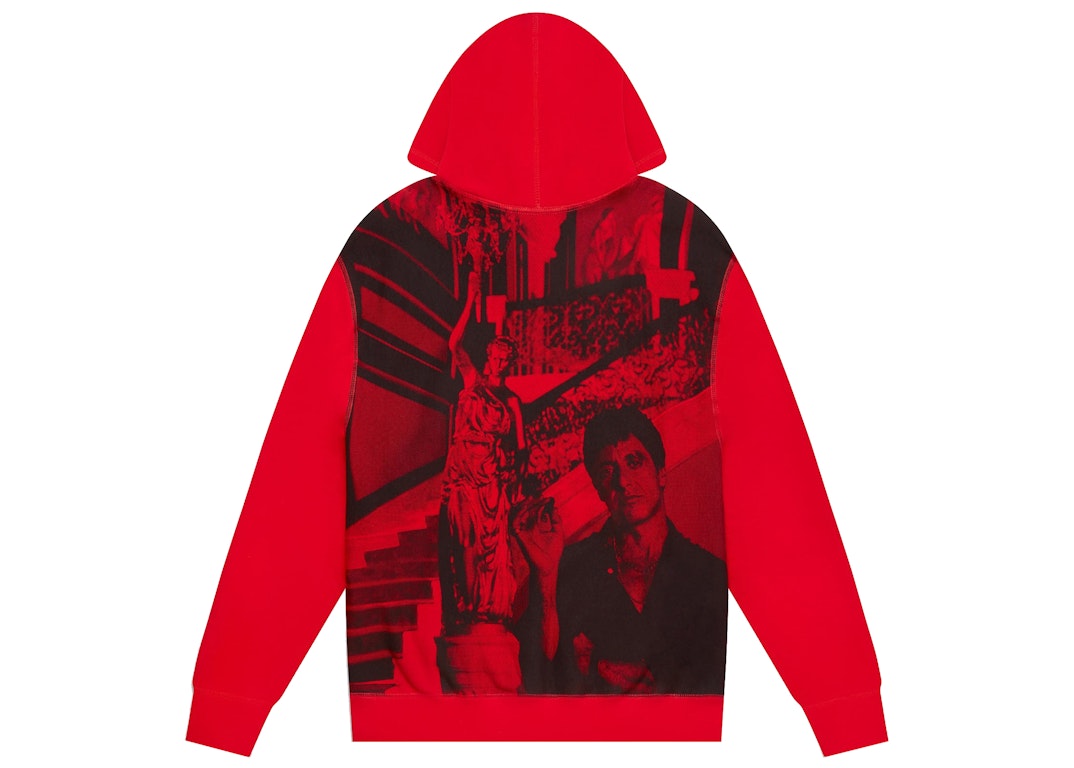 Pre-owned Ovo X Scarface Hoodie Red