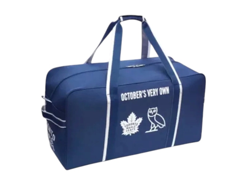 Pre-owned Ovo X Sherwood Hockey Equipment Toronto Maple Leafs Duffel Bag In Blue