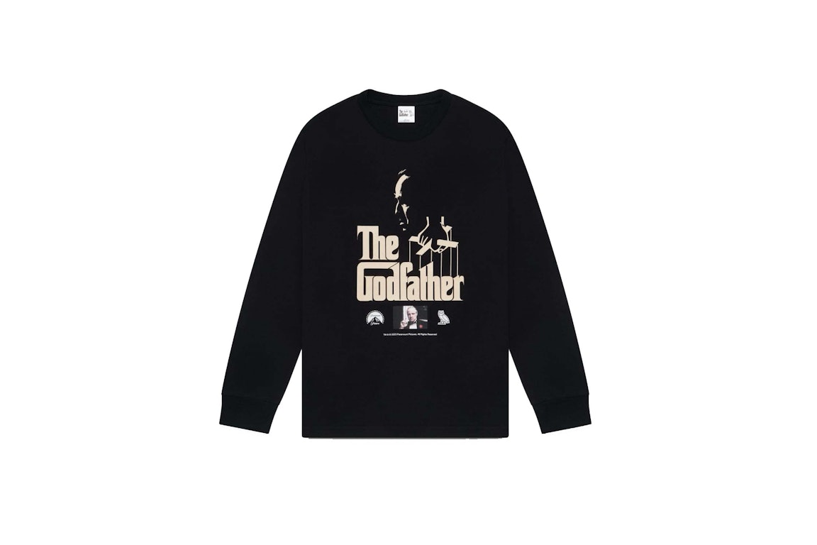 Pre-owned Ovo X The Godfather Poster Longsleeve T-shirt Black