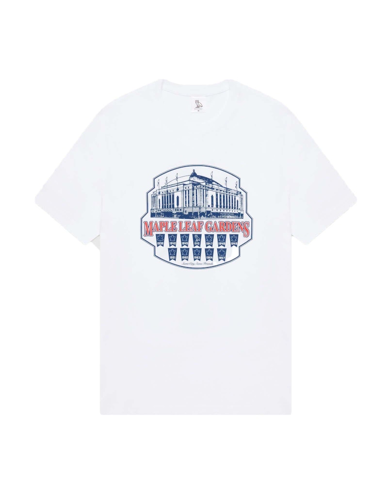 OVO x Toronto Maple Leafs Gardens T-Shirt White Men's - FW22 - US