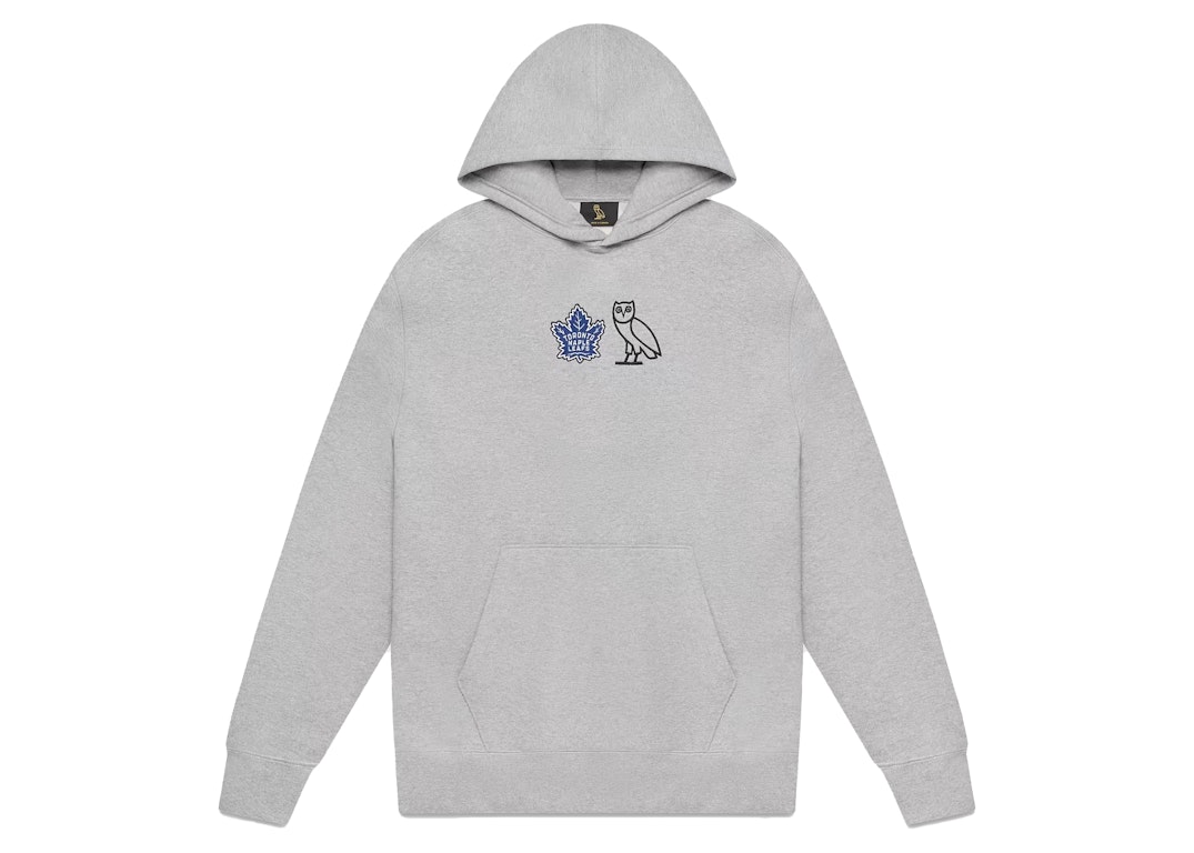 Pre-owned Ovo X Toronto Maple Leafs Hoodie Heather Grey