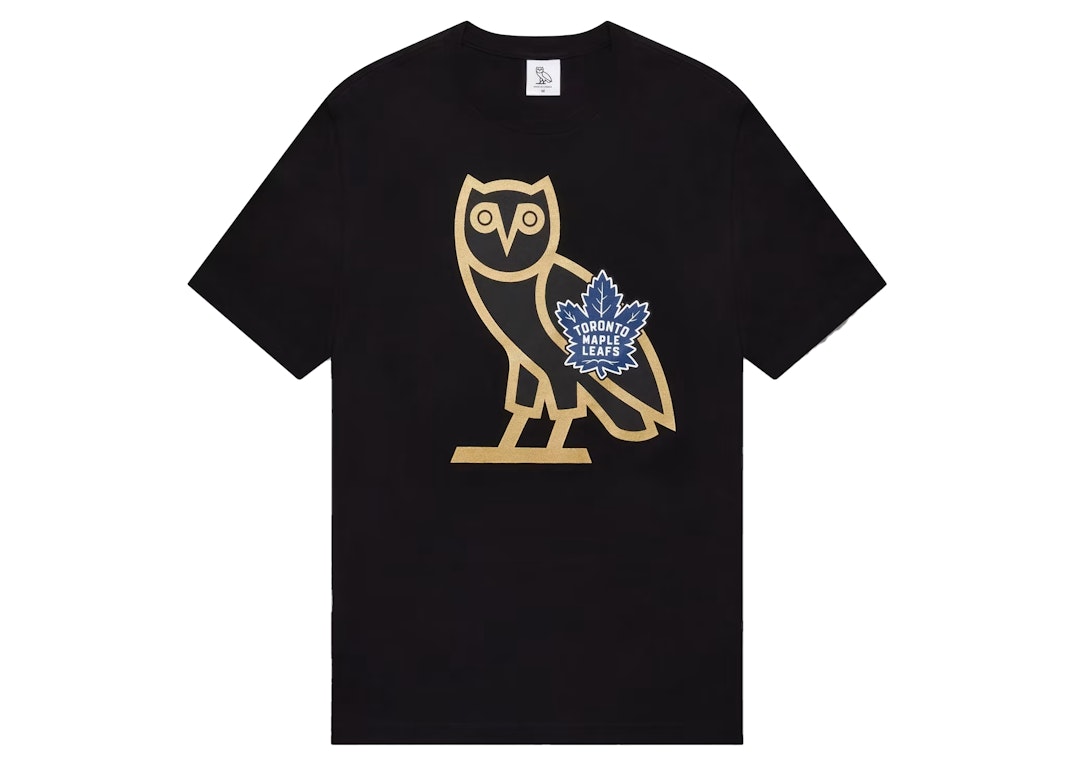 Pre-owned Ovo X Toronto Maple Leafs Og Owl T-shirt Black