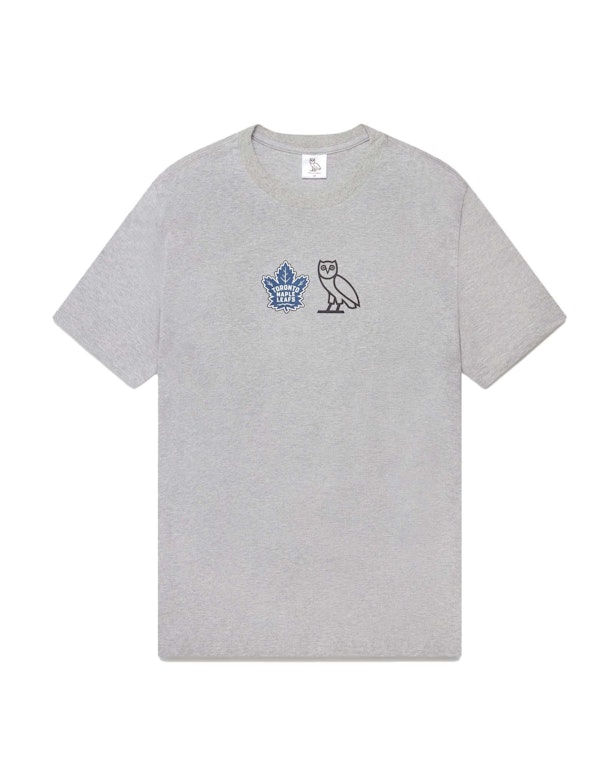 Pre-owned Ovo X Toronto Maple Leafs T-shirt Heather Grey