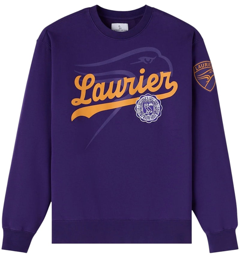 OVO x Wilfrid Laurier University Golden Hawks Crewneck Purple