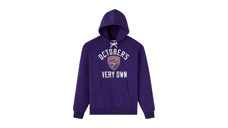 OVO x Wilfrid Laurier University Golden Hawks Hoodie Purple Men's