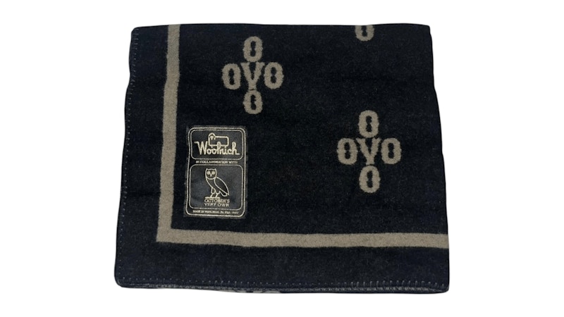 Pre-owned Ovo Men's  X Woolrich Blanket In Black